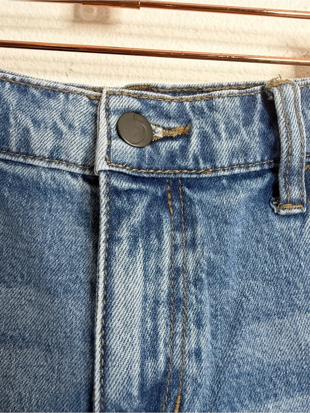 NWT Joe’s Jeans Easy Bermuda Shorts Ripley Blue Denim Mid Rise Jorts Size 27